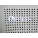 Square holes perforated gypsum board
